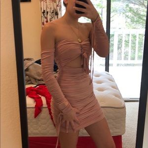 Tiger Mist Off-The-Shoulder Dress